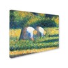 Trademark Fine Art Georges Seurat 'Farmers at Work 1882' Canvas Art, 14x19 BL01340-C1419GG